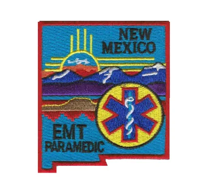 NM New Mexico State EMTP Emergency Medical Paramedic Shoulder Patch