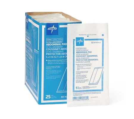 Sterile Abdominal Combine Pad 5 X 9 Each