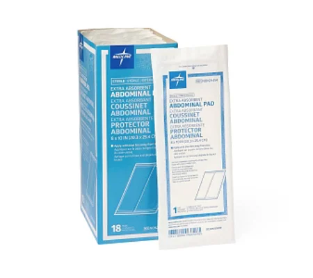 Sterile Abdominal Combine Pad 8 x 10 Each