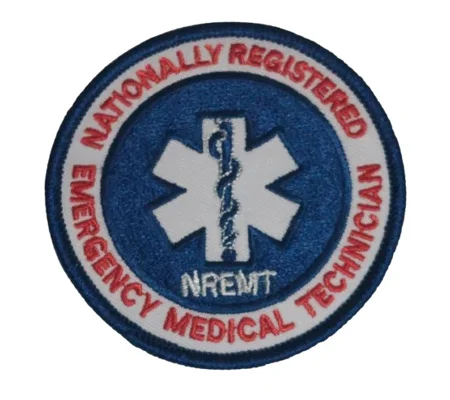 Nationally Registered Emergency Medical Technician NREMT Patch 3 Inch
