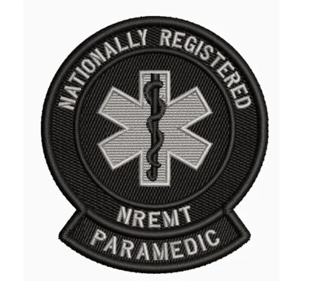 Nationally Registered Paramedic Tac Black NREMTP Shoulder Patch
