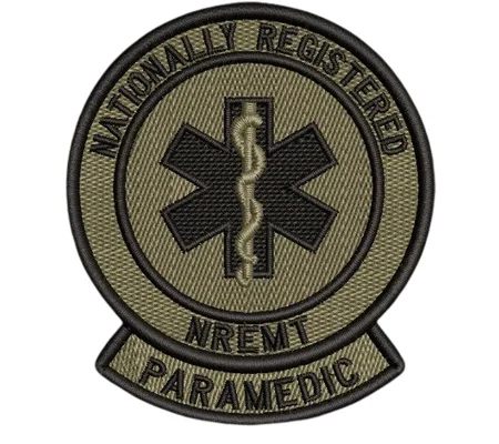 Nationally Registered Paramedic Olive Drab NREMTP Shoulder Patch