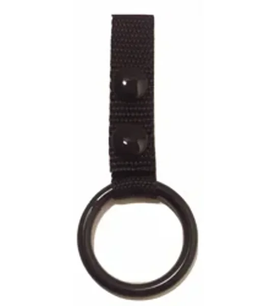 Nylon Baton Straight Stick Holder Black Ring Snap On