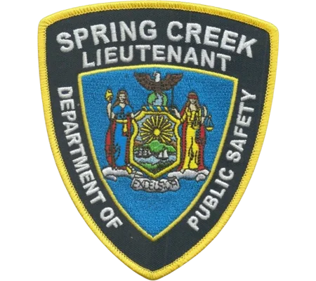 NYPD New York Spring Creek Lieutenant Patch