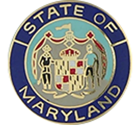 Collar Insignia Tac Pin State Seal MD Maryland