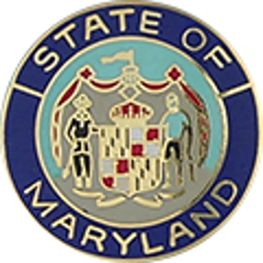 Collar Insignia Tac Pin State Seal MD Maryland