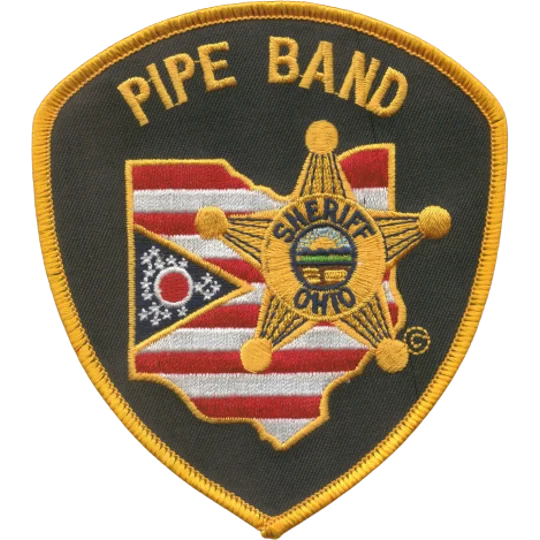 OH Buckeye Ohio State Sheriff Shoulder Patch Pipe Band