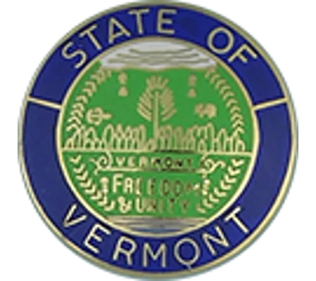 Collar Insignia Tac Pin State Seal VT Vermont