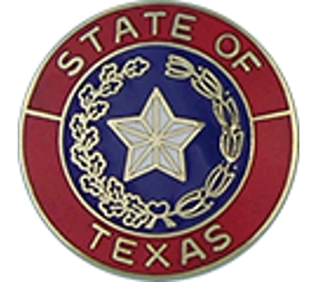 Collar Insignia Tac Pin State Seal TX Texas
