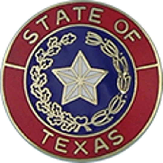 Collar Insignia Tac Pin State Seal TX Texas