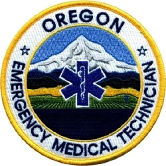 OR Oregon Emergency Medical Technician EMT Shoulder Patch