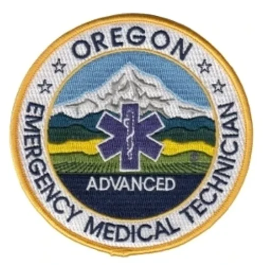 OR Oregon Emergency Medical Technician Advanced Shoulder Patch