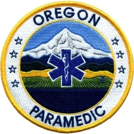OR Oregon Emergency Medical Technician Paramedic Shoulder Patch