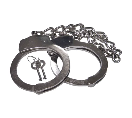 Leg Cuffs Leg Irons Restraints Nickel Plated Steel