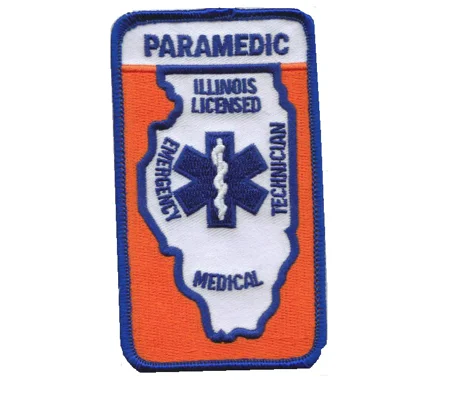 IL Illinois Licensed EMS Paramedic Shoulder Patch