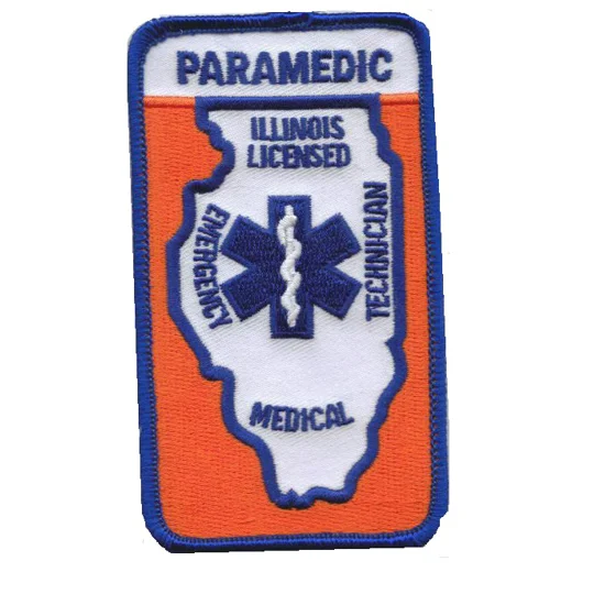 IL Illinois Licensed EMS Paramedic Shoulder Patch