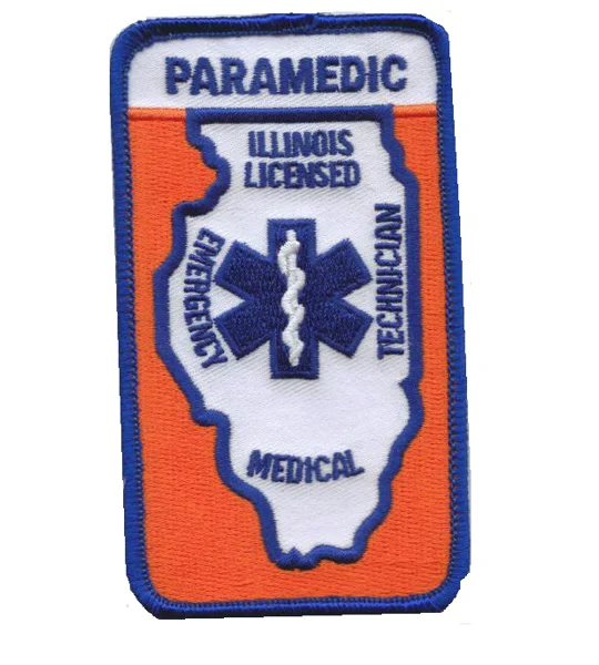 IL Illinois Licensed EMS Paramedic Shoulder Patch