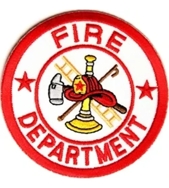 Firefighter Fire Department Circle Patch Maltese