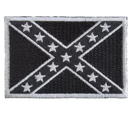 Rebel Confederate Southern Flag Patch Subdued