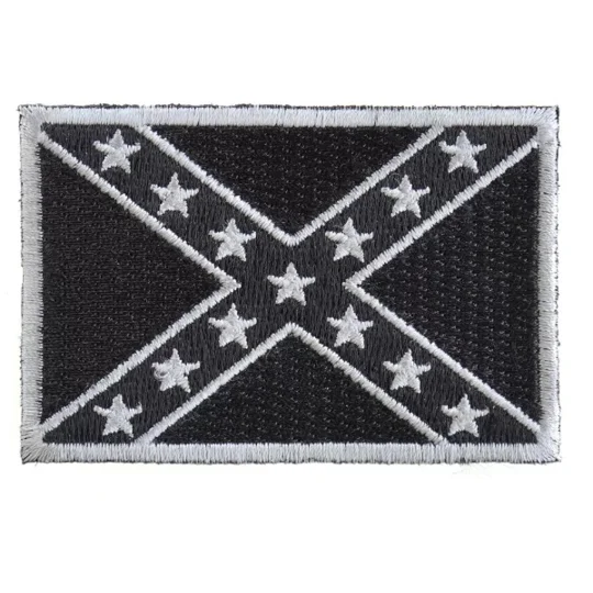 Rebel Confederate Southern Flag Patch Subdued