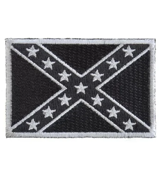 Rebel Confederate Southern Flag Patch Subdued
