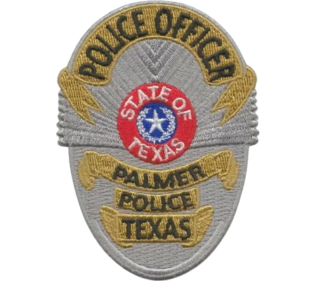 TX Texas State Palmer Police Officer Badge Patch