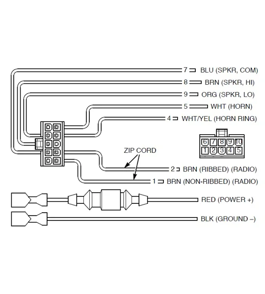 Federal Signal Siren Power Harness 10 Pin Cable PA300 690010