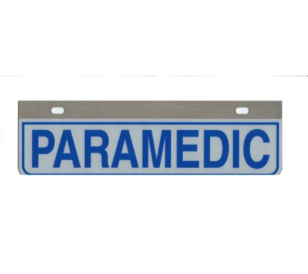 Aluminum Rider License Plate Fire Rescue Title: Paramedic