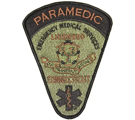CT Connecticut EMS Emergency Services EMTP Shoulder Patch Subdued