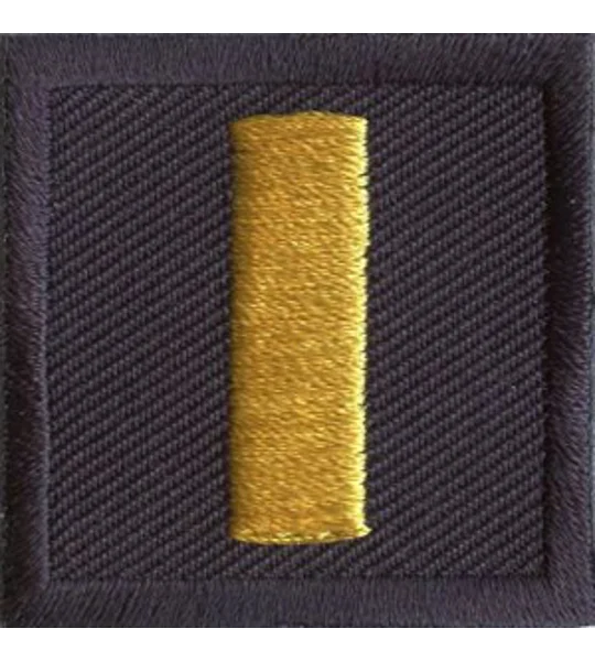 Lieutenant Bar Embroidered Gold on Midnight Pair