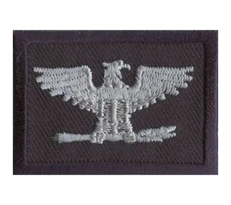 Colonel Embroidered Silver on Midnight Blue Pair