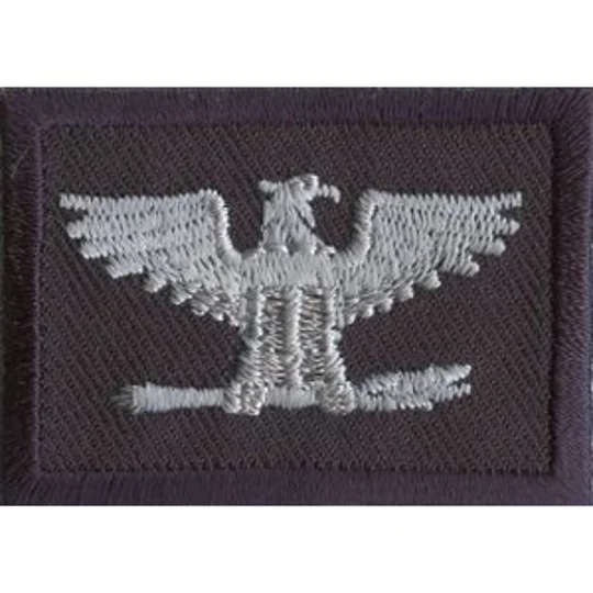 Colonel Embroidered Silver on Midnight Blue Pair