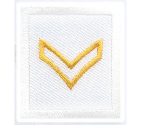 Corporal Embroidered Gold on White Pair Open