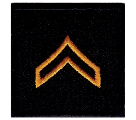 Corporal Embroidered Gold on Midnight Pair Open
