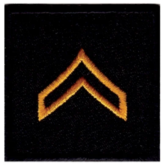 Corporal Embroidered Gold on Midnight Pair Open