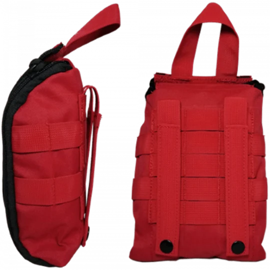 Tactical Trauma & First Aid Kit Pouch Olive Drab Rip Open