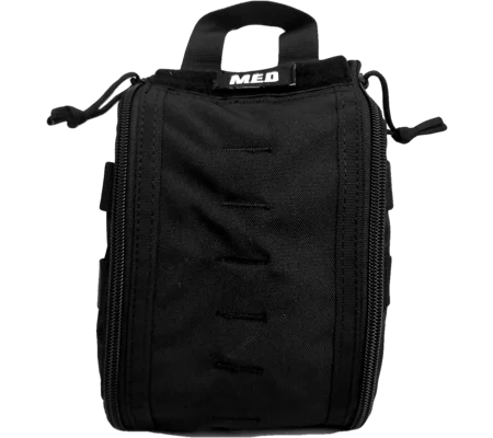 Tactical Trauma & First Aid Kit Pouch Black Rip Open