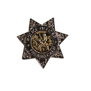 Tie Tac Gold and Silver Fresno California Police Department