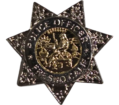 Tie Tac Gold and Silver Fresno California Police Department