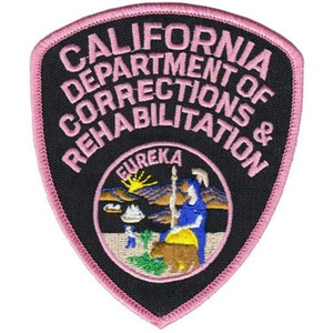 CA California State Department of Corrections Rehab Patch Pink