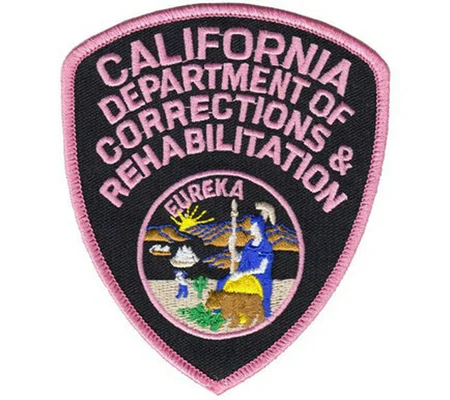 CA California State Department of Corrections Rehab Patch Pink