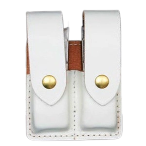 Double Magazine Holder Plain White Large Autos