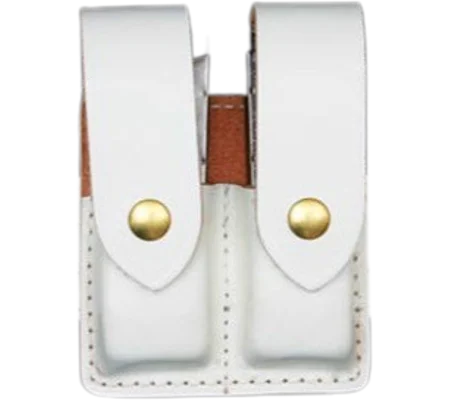 Double Magazine Holder Plain White Large Autos