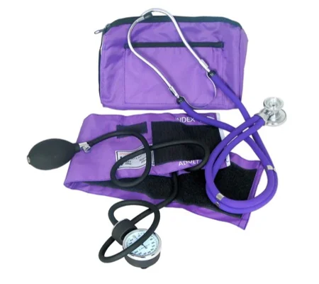 Sprague Rappaport Stethoscope BP Cuff Combo Kit Purple