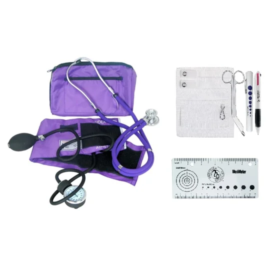 Sprague Rappaport Stethoscope BP Cuff Nurse Kit Purple