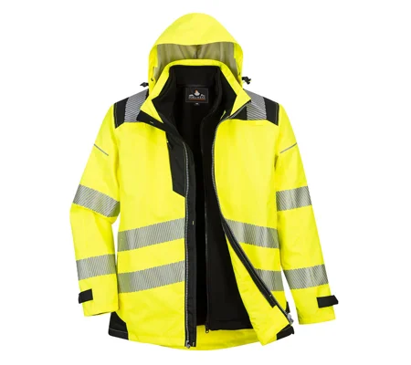 Hi-Vis 3-in-1 Jacket Yellow Black