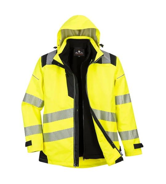 Hi-Vis 3-in-1 Jacket Yellow Black