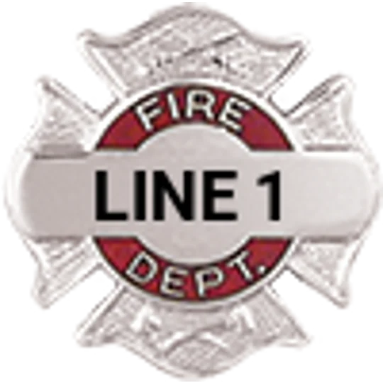 Custom Engraved Maltese Cross Tac Fire Dept