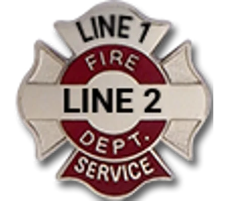 Custom Engraved Maltese Cross Tac Fire Dept Service