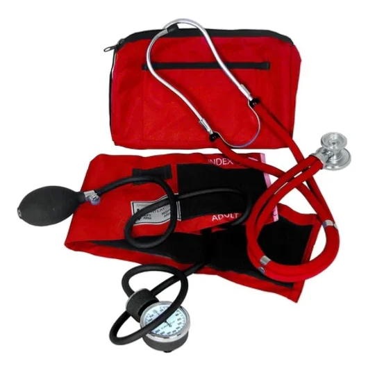 Sprague Rappaport Stethoscope BP Cuff Combo Kit Red